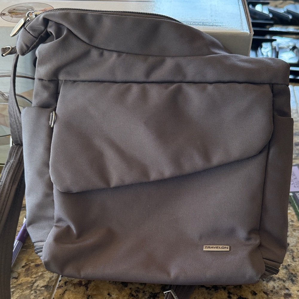 Travelon Nutmeg Anti-Theft Classic Shoulder Bag